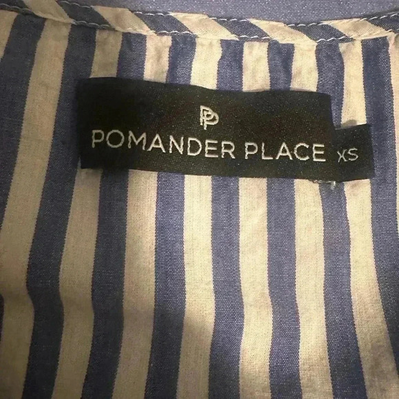 Pomander Place Blue and White Striped Dress - Picture 3 of 6
